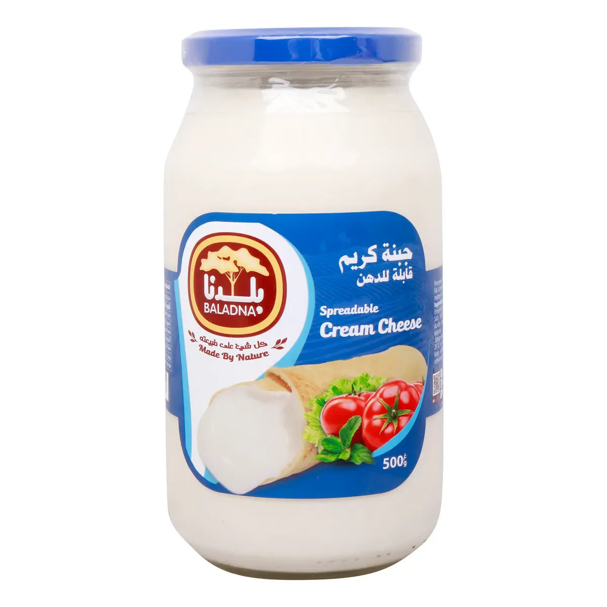 Baladna Full Fat Processed Spreadable Cream Cheese, 500g