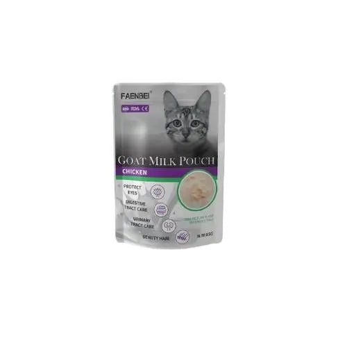 Faenbei Cat Food Goat Milk Pouch Chicken 85Gm