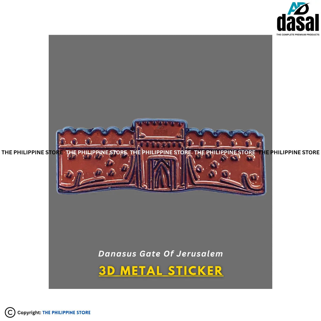 3D Metal Sticker- Danasus Gate Of Jerusalem
