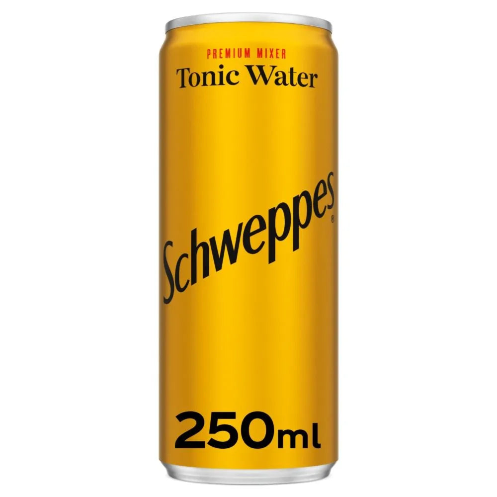 Schweppes Tonic Water Carbonated Drink Can, 250Ml
