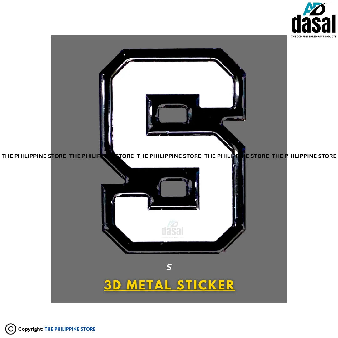 3D Metal Sticker- S