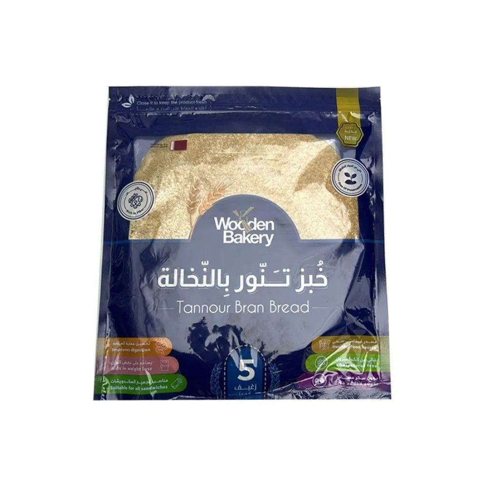 Wooden Bakery Tannour Bran Bread, 6 Pieces