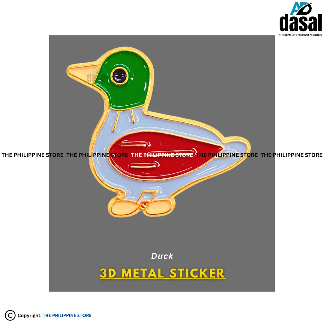 3D Metal Sticker- Duck