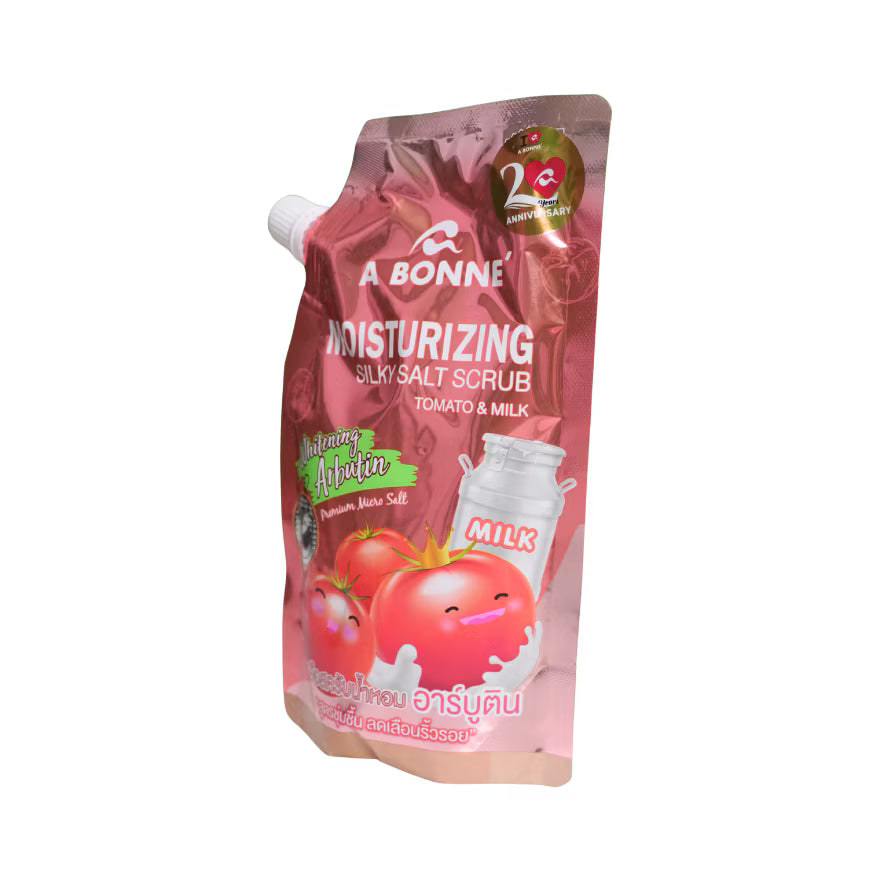 A BONNE, Moisturizing Silky Salt Scrub Tomato and Milk 350g
