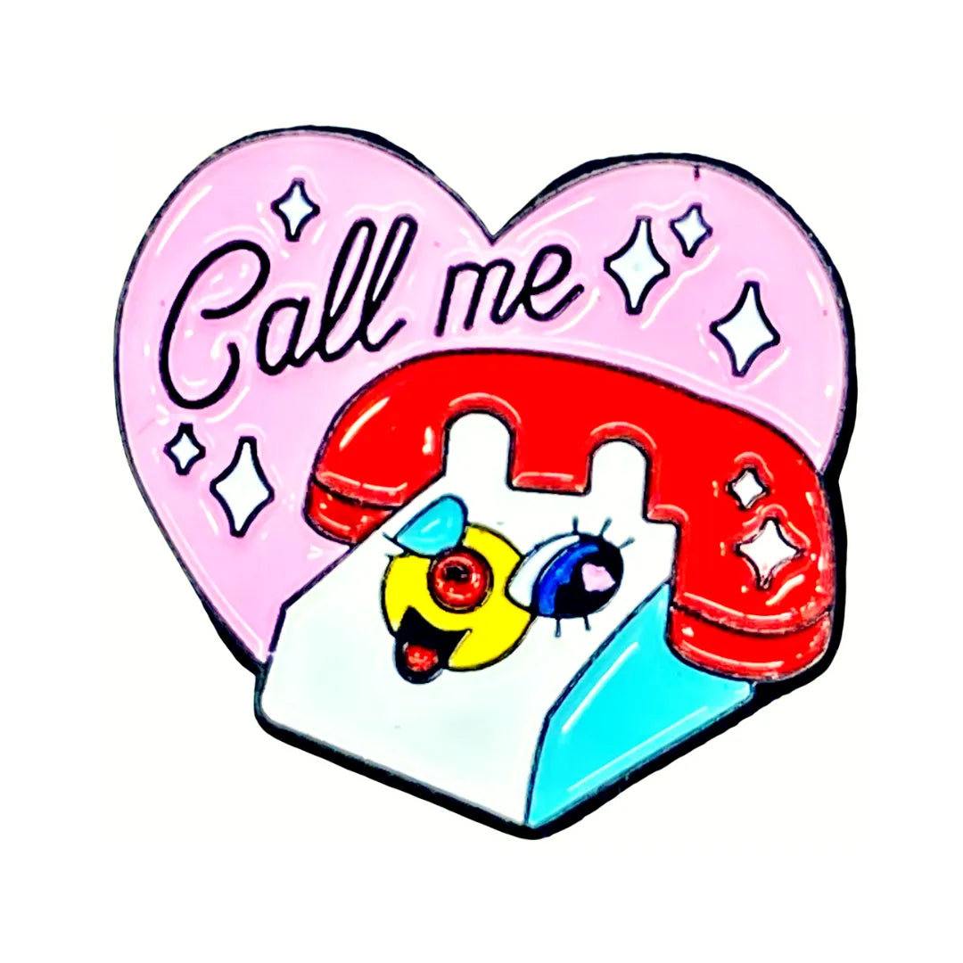 3D Metal Sticker- Call Me
