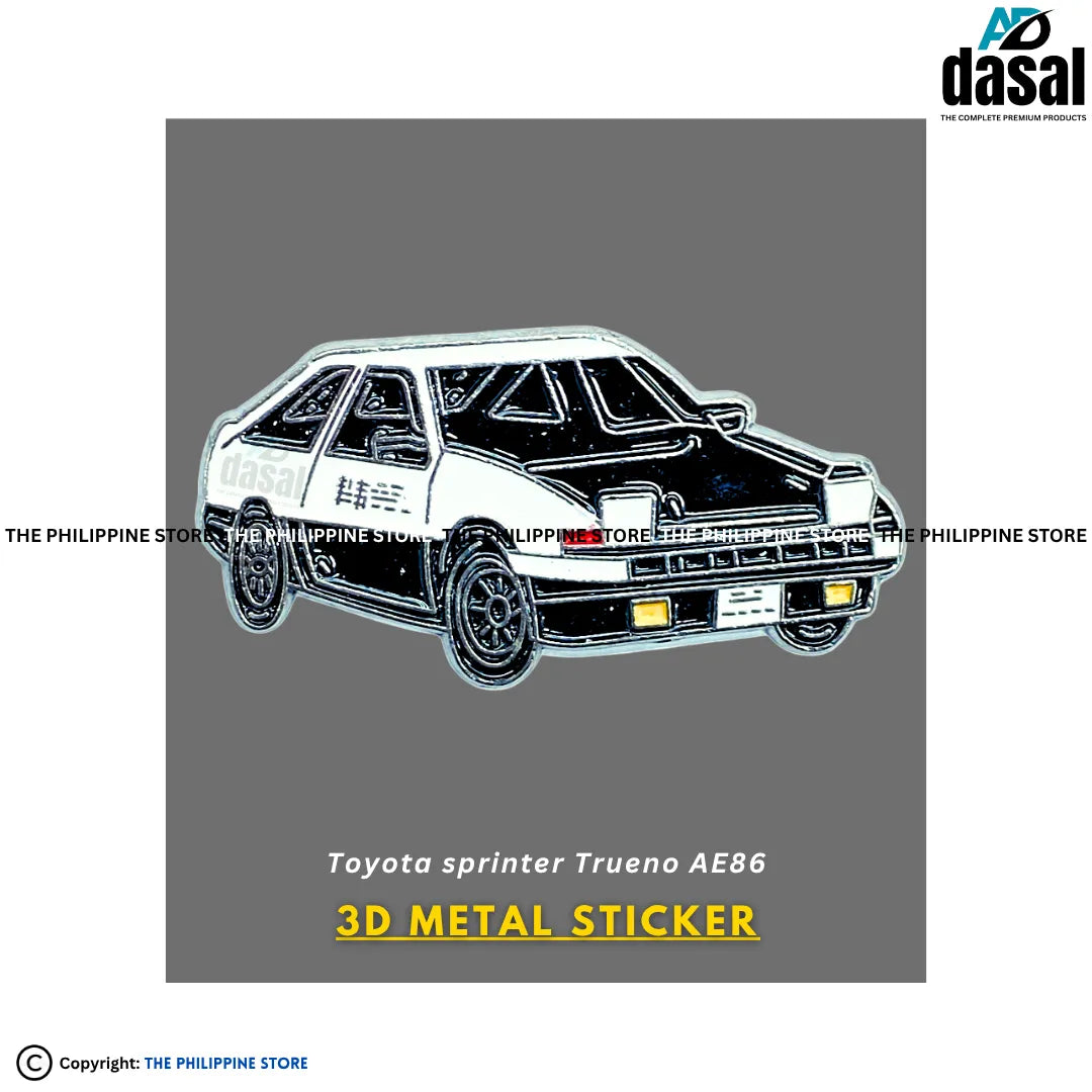 3D Metal Sticker- Toyota Sprinter Trueno Ae86