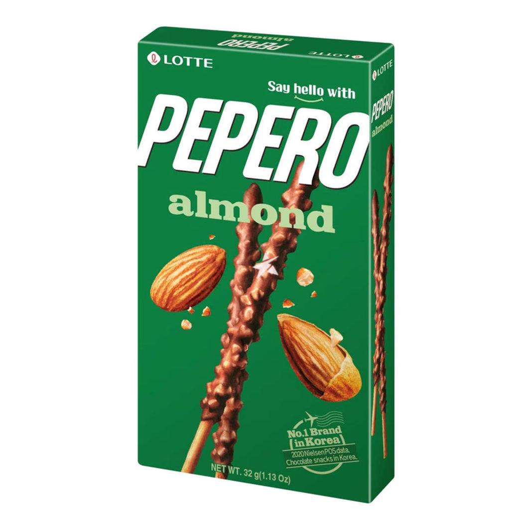 Lotte Pepero Almond & Chocolates Sticks 32g