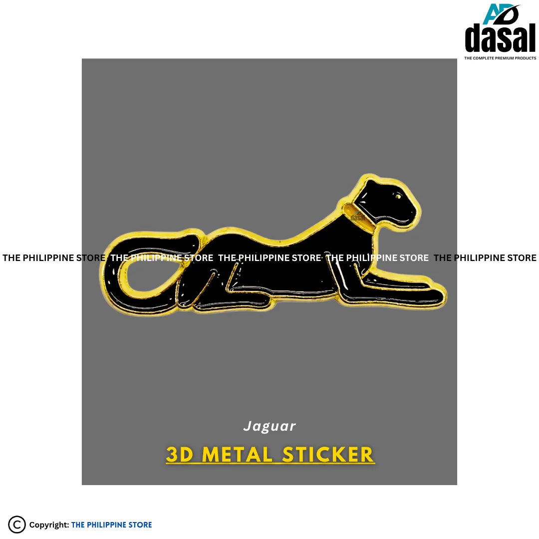 3D Metal Sticker- Jaguar