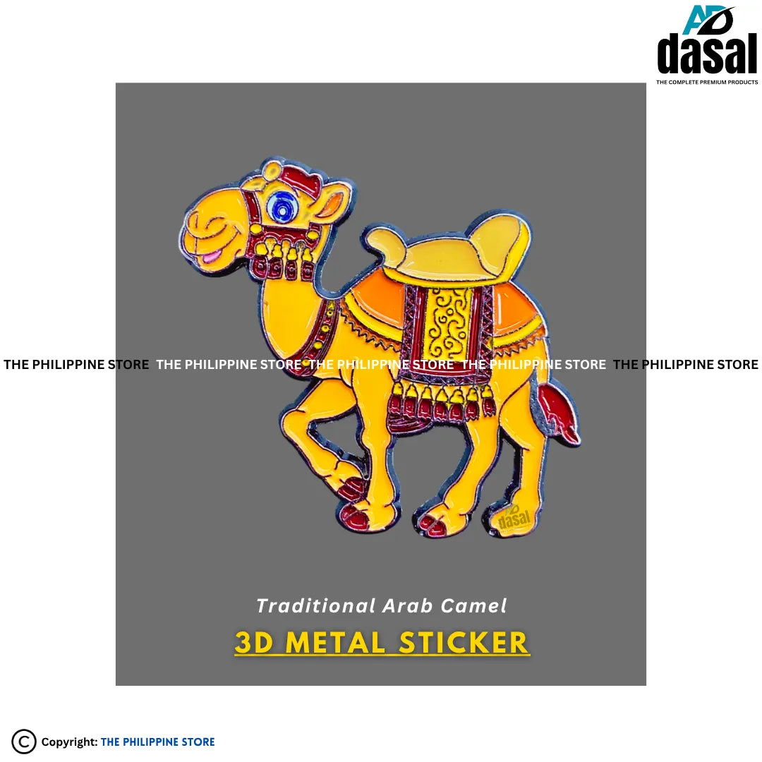3D Metal Sticker- Traditional Arab Camel