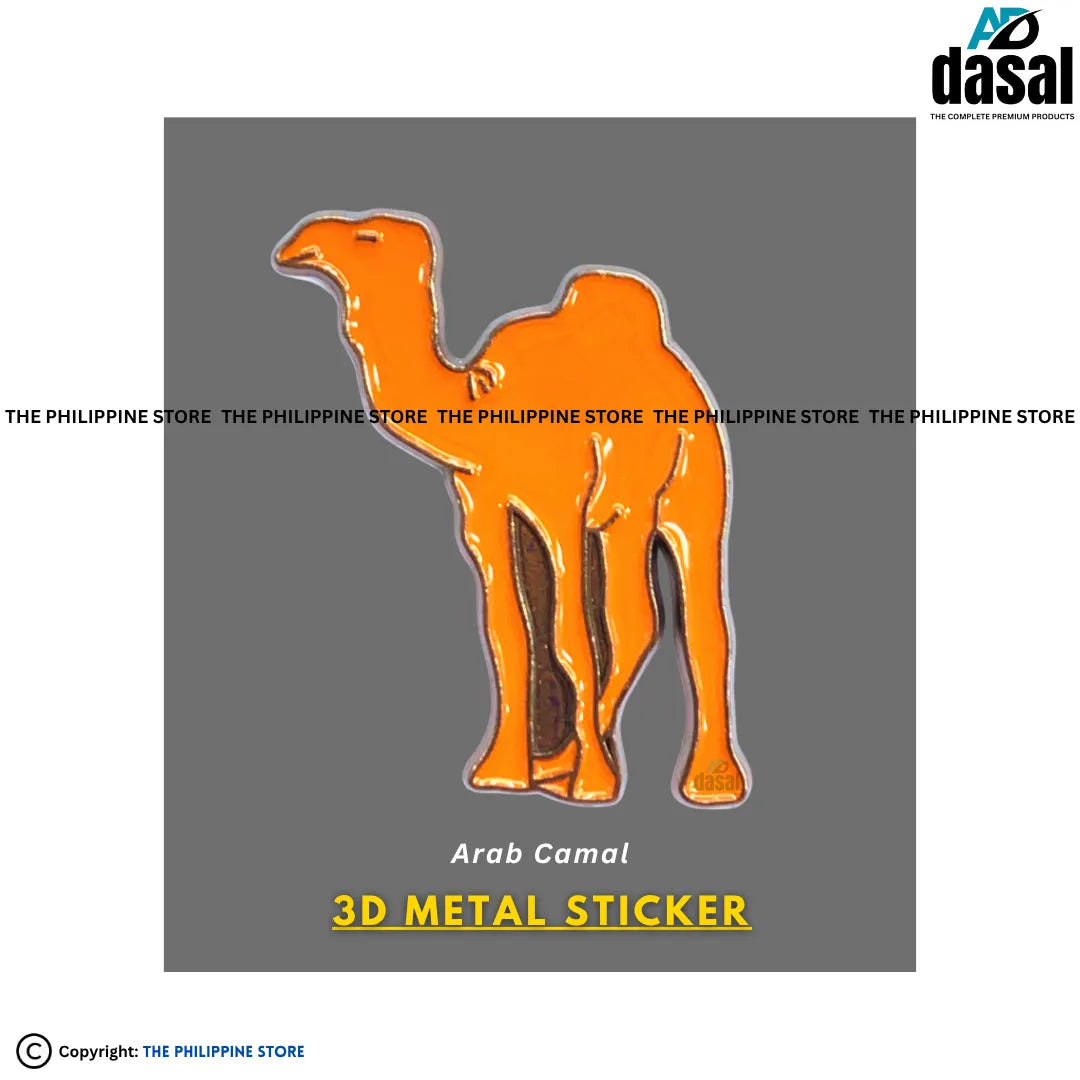 3D Metal Sticker- Arab Camal