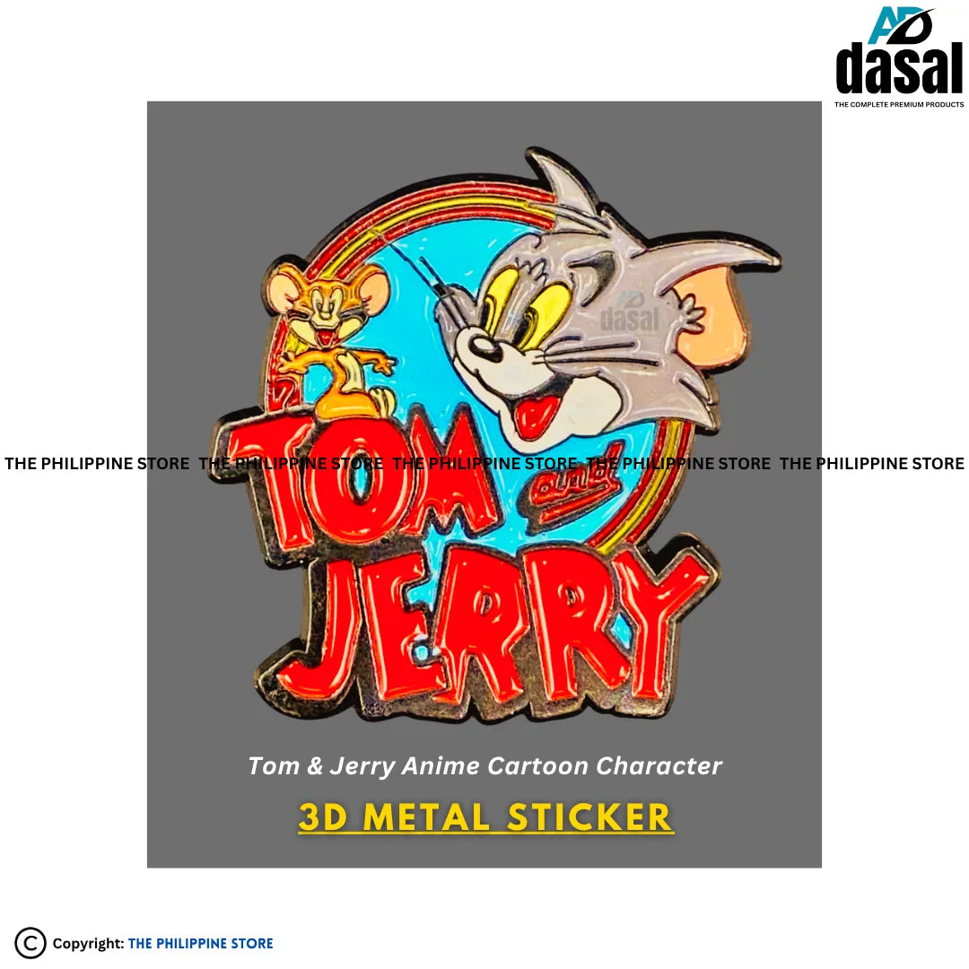 3D Metal Sticker- Tom & Jerry Anime Cartoon Character