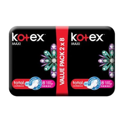 Kotex Maxi Pads Super Wings 16s