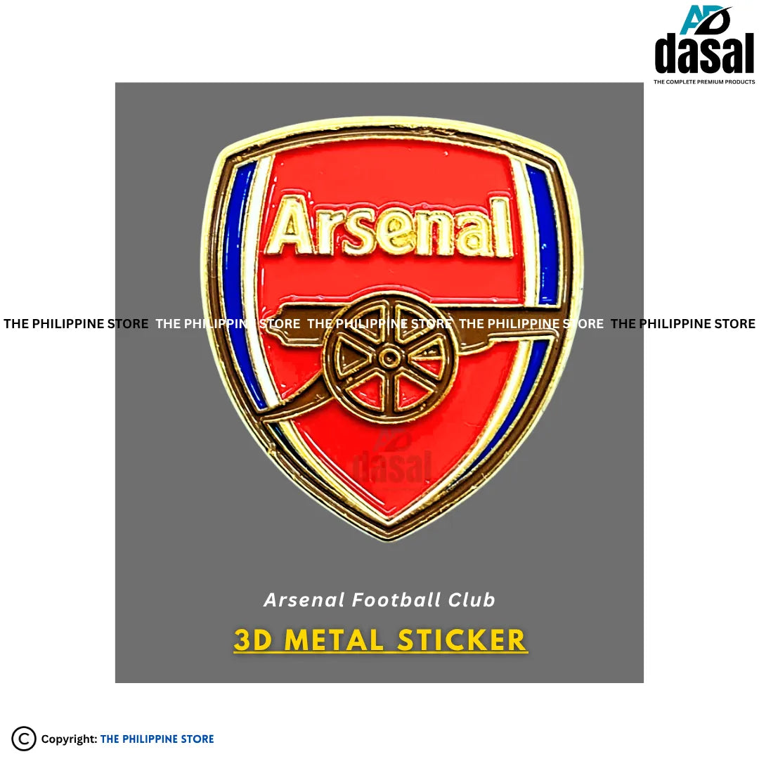 3D Metal Sticker- Arsenal Football Club