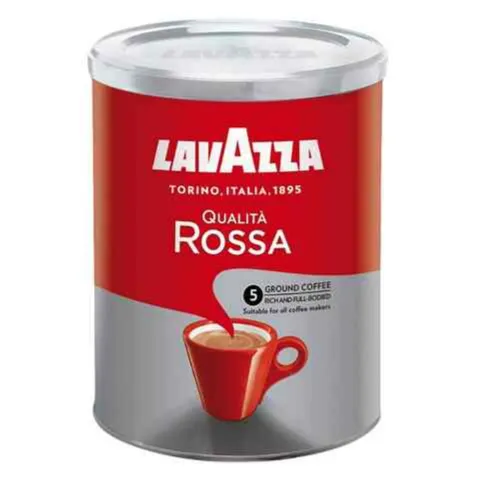 Lavazza Caffe Qualita Rossa Ground Coffee Can 250 Gm