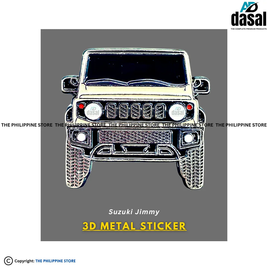 3D Metal Sticker- Suzuki Jimmy-Gray