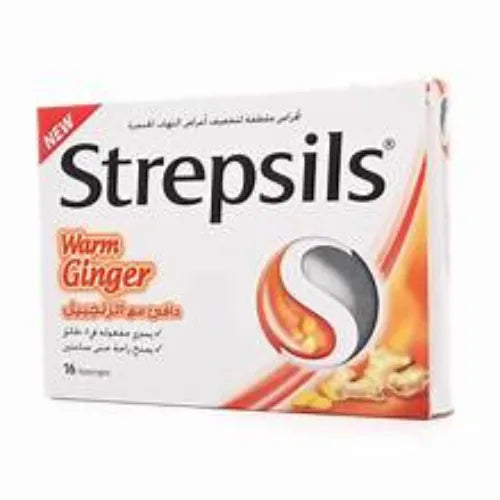 Strepsils Warm Ginger Extra Sore Throat Relief Lozenges, 16 Lozenges