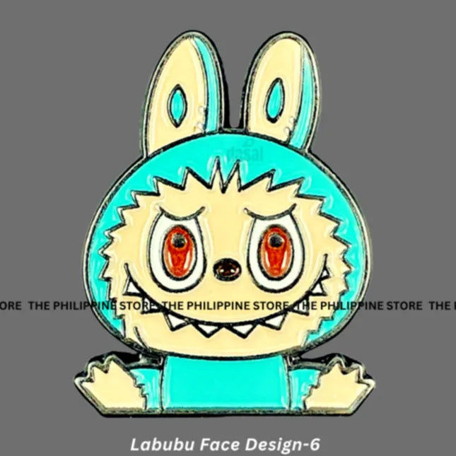 3D Metal Sticker- Labubu Face Design-6