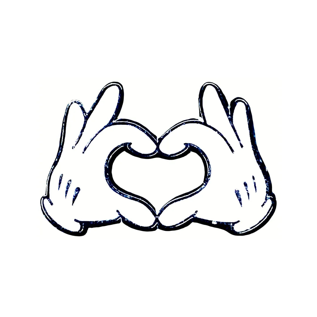 3D Metal Sticker- Love Hand Sign