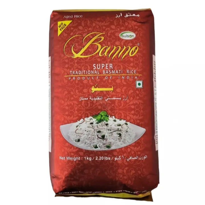 Banno Super Traditional Basmati Rice 1kg