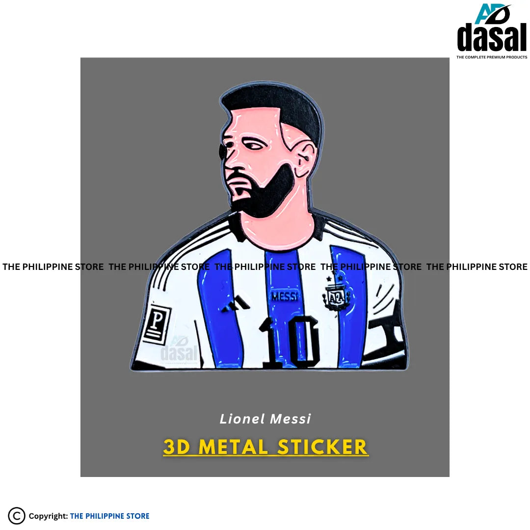 3D Metal Sticker- Lionel Messi
