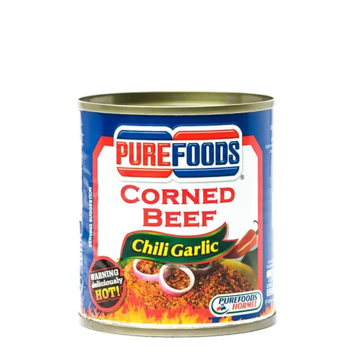 Purefoods Corned Beef Chili Garlic 210 Gr