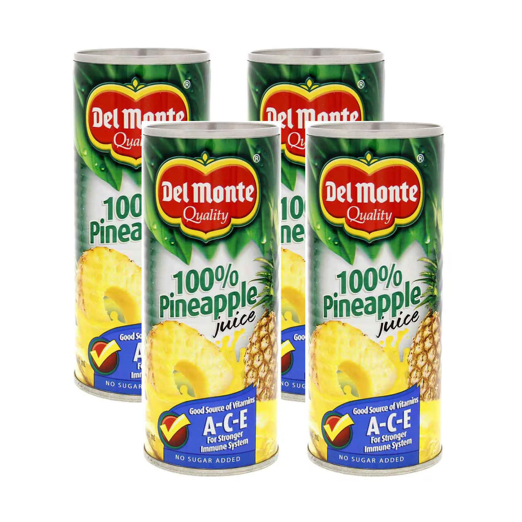 Del Monte Pineapple Juice Unsweetened 240ml x 4pcs