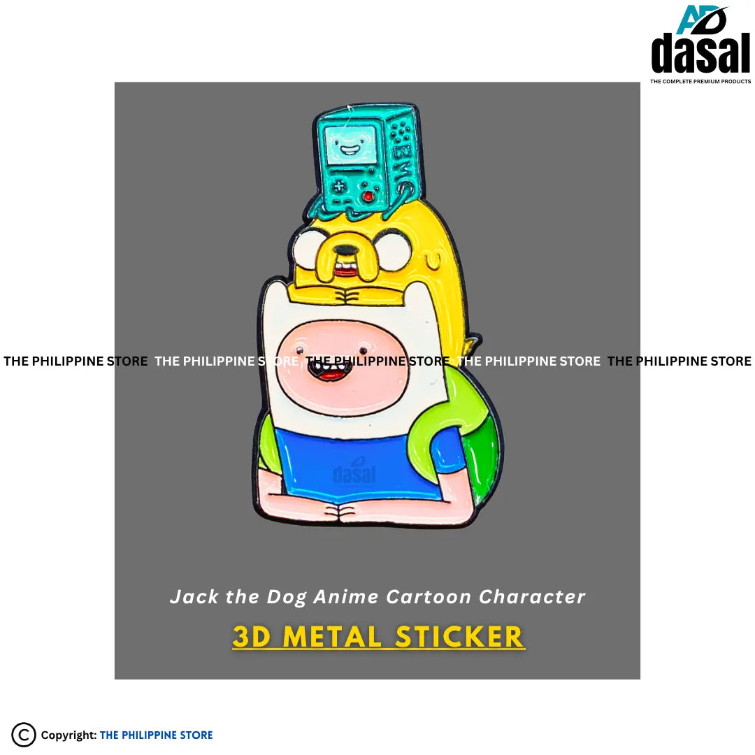 3D Metal Sticker- Jack The Dog Anime Cartoon Character