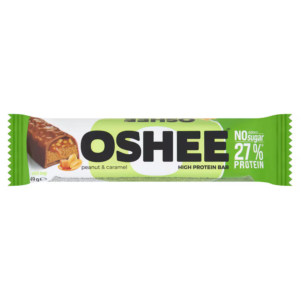 OSHEE Peanut & Caramel Protein Bar 49g