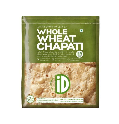 Id Frozen Whole Wheat Chapati, 390G