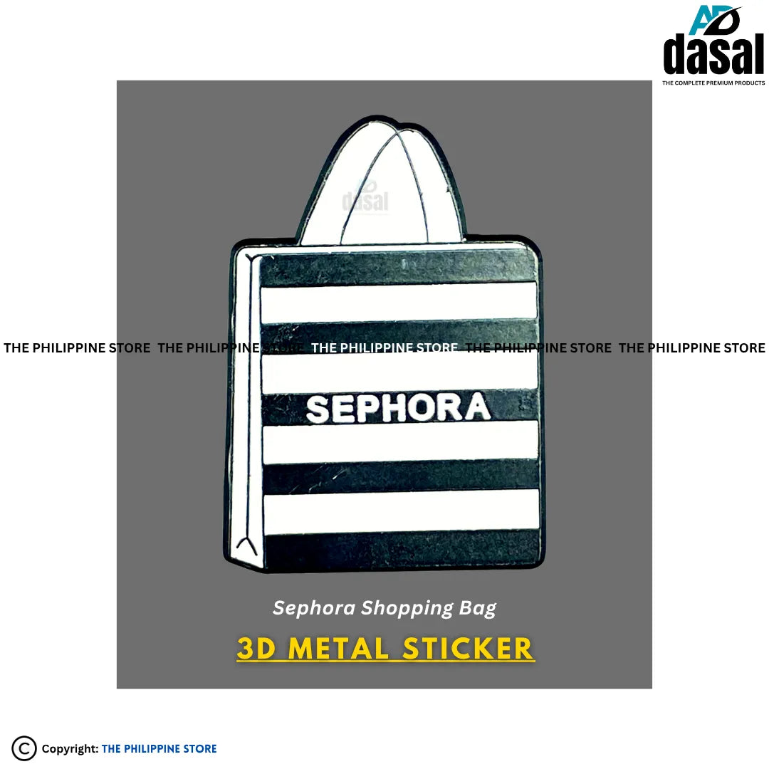 3D Metal Sticker- Sephora Shopping Bag