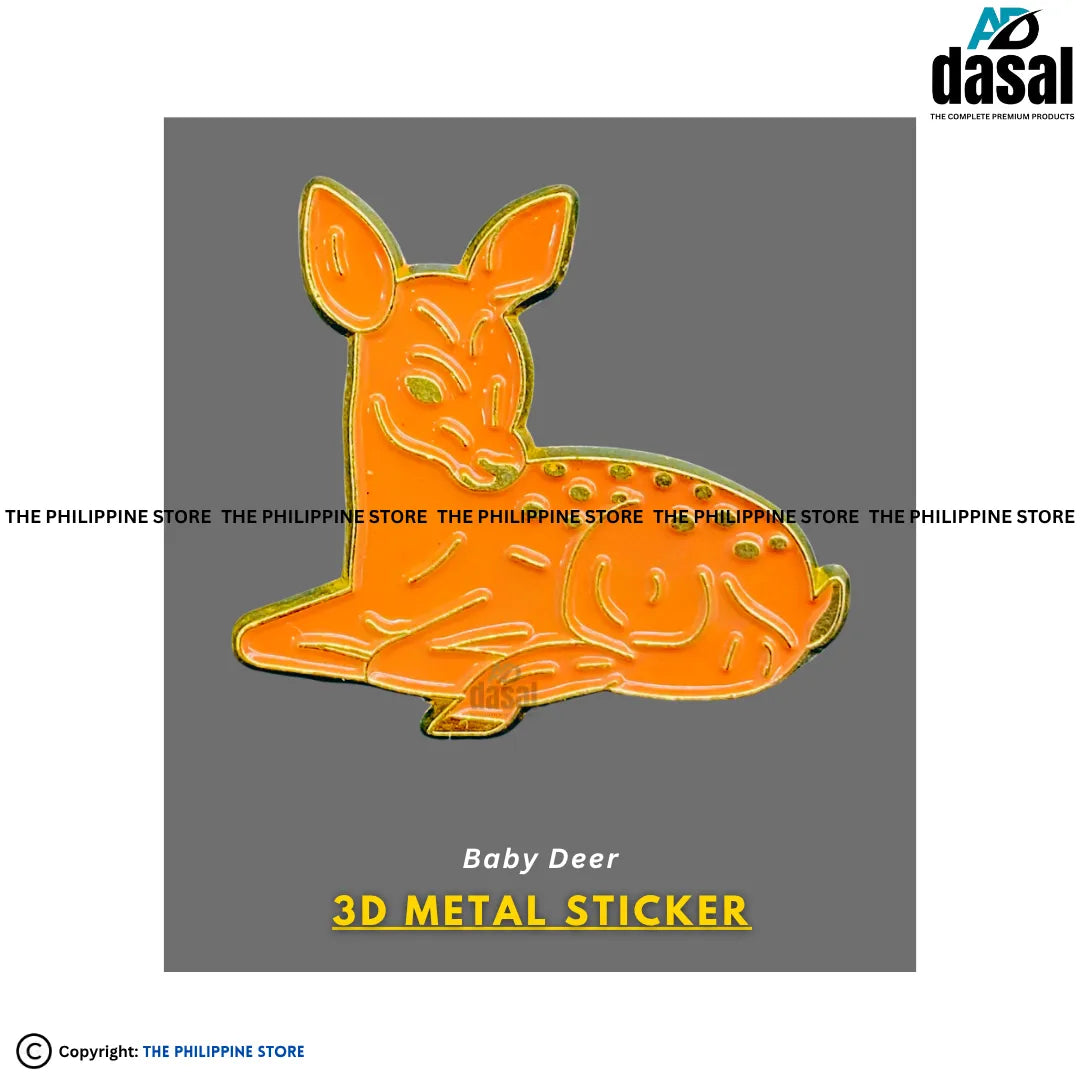 3D Metal Sticker- Baby Deer
