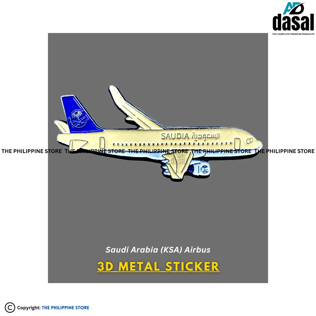 3D Metal Sticker- Saudi Arabia (Ksa) Airbus
