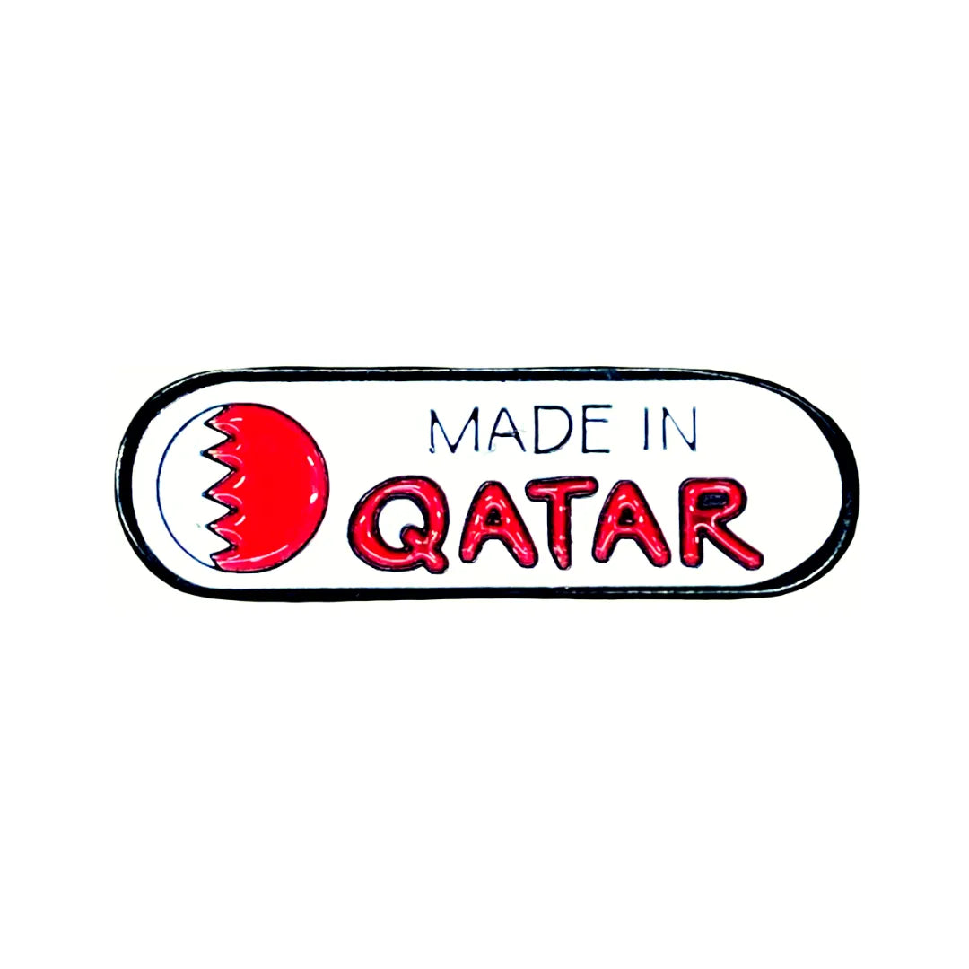 3D Metal Sticker- Made In Qatar