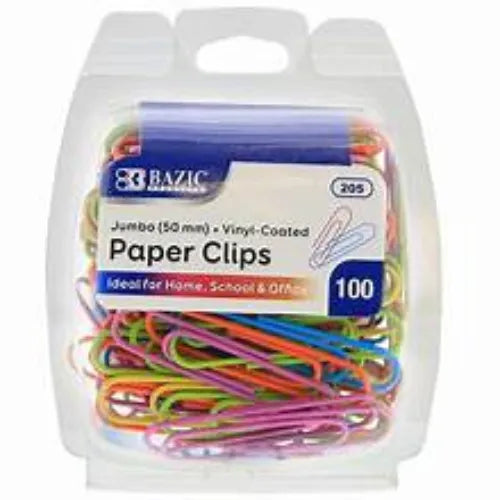 Metal Paper Clips Jumbo Colour Small