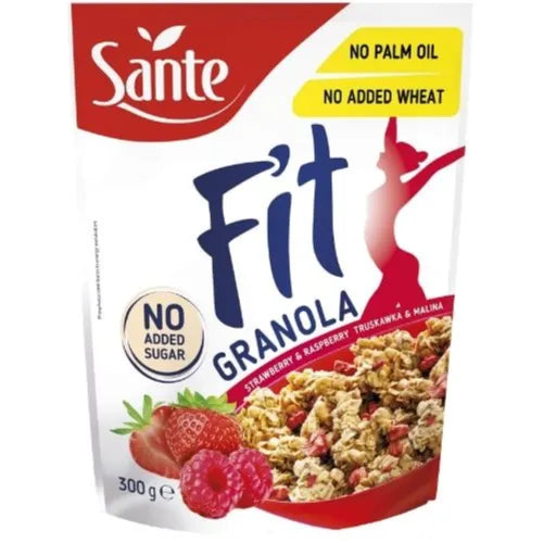 Sante Fit Raspberry Strawberry Granola, 300g