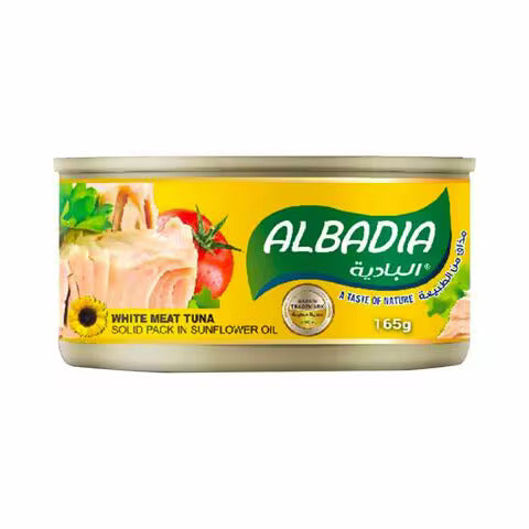 Albadia White Tuna Solid Pack In Sunflower Oil 100 Gm – Canned Goods & Condiments Buy online at PinoyGrocers Qatar