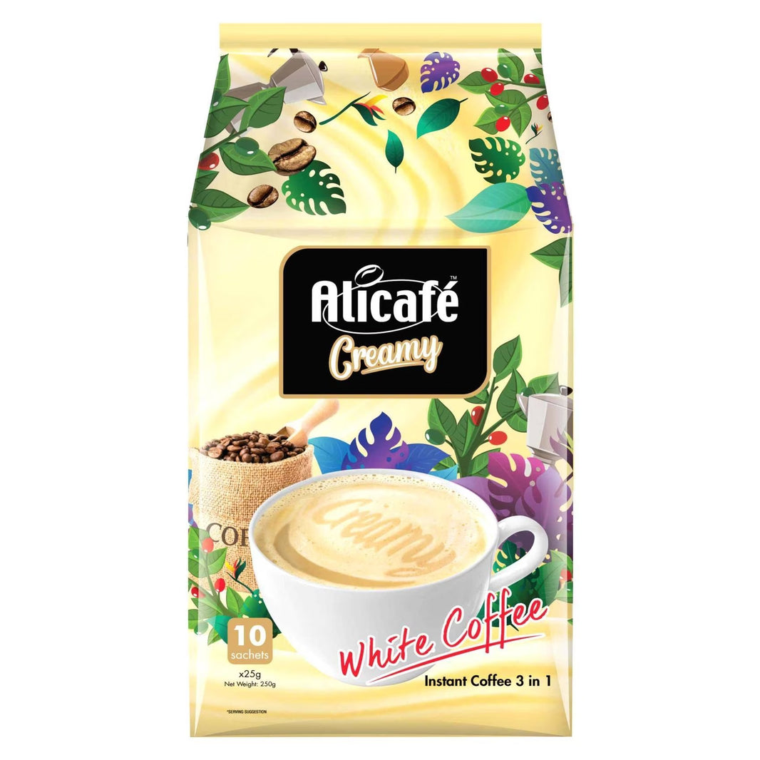 ALI CAFE CREAMY WHITE COFFEE 3 IN 1 25GM