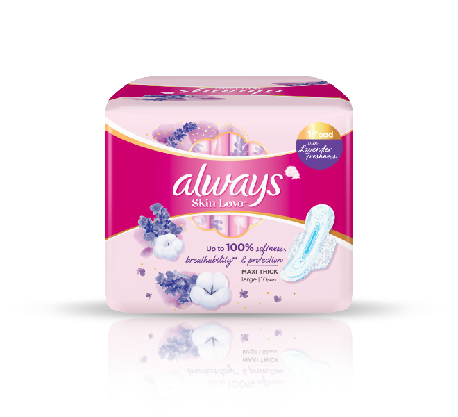 ALWAYS SKIN LOVE LAVENDER FRESHNER 10 PAD