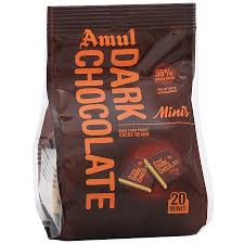 AMUL DARK CHOCOLATE 20 MIN POUCH
