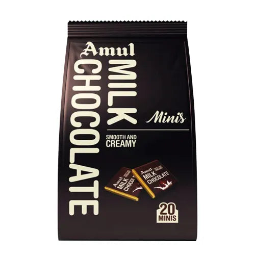AMUL MILK CHOCOLATE MIN 20 POUCH