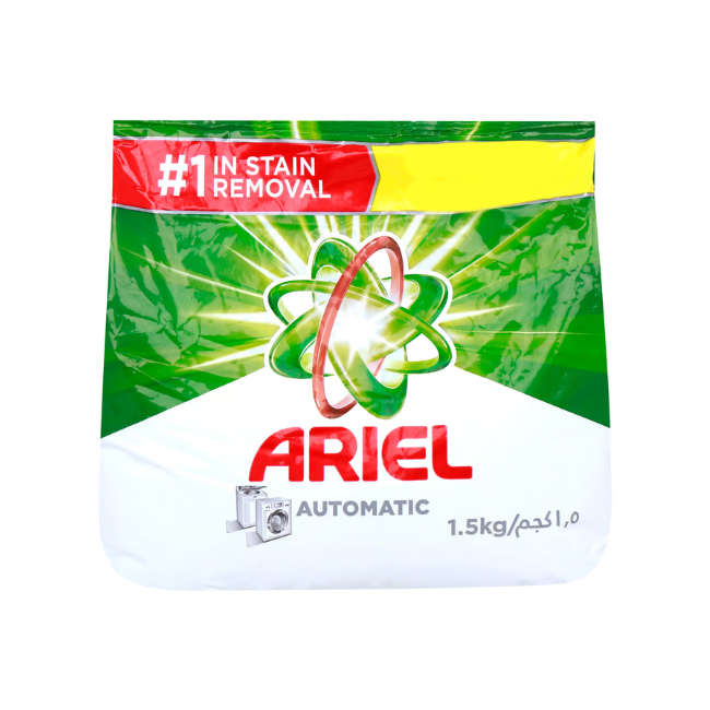 Ariel Automatic Colours Powder Detergent Bag, 1.5kg