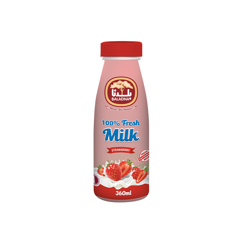 BALADNA FRESH STRAW MILK FULL FAT 200 M L