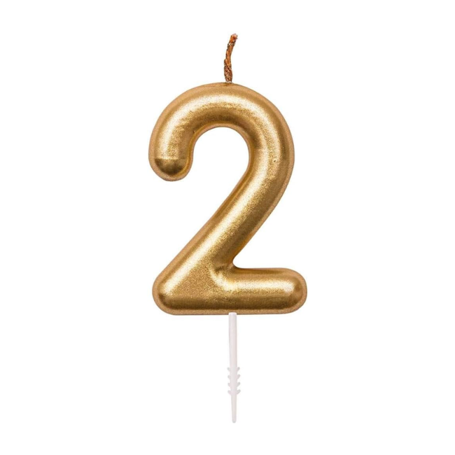 BIRTHDAY NUMBER CANDLE 2