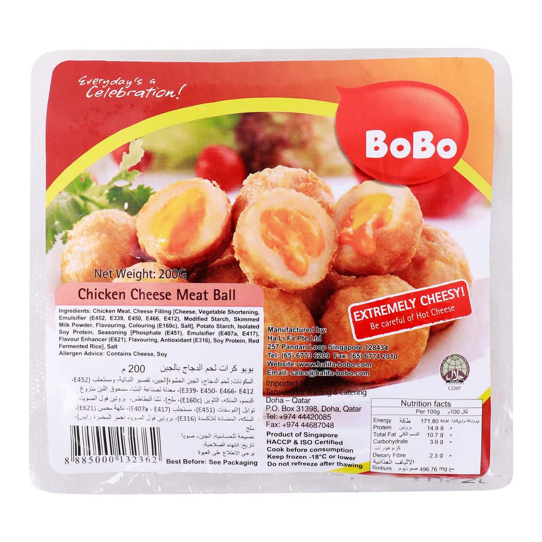 BOBO CHK CHEESE MEAT BALL 200 G