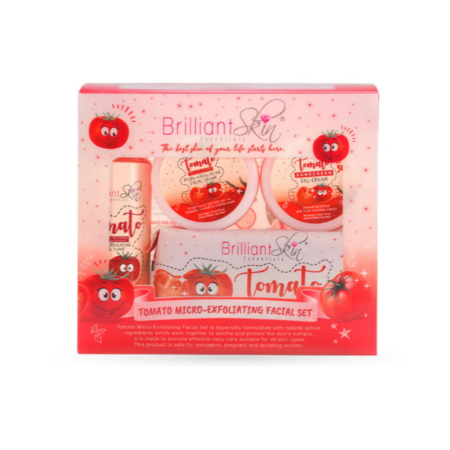 BRILLIANT SKIN TOMATO EXFOLIATING FACING SET 8550