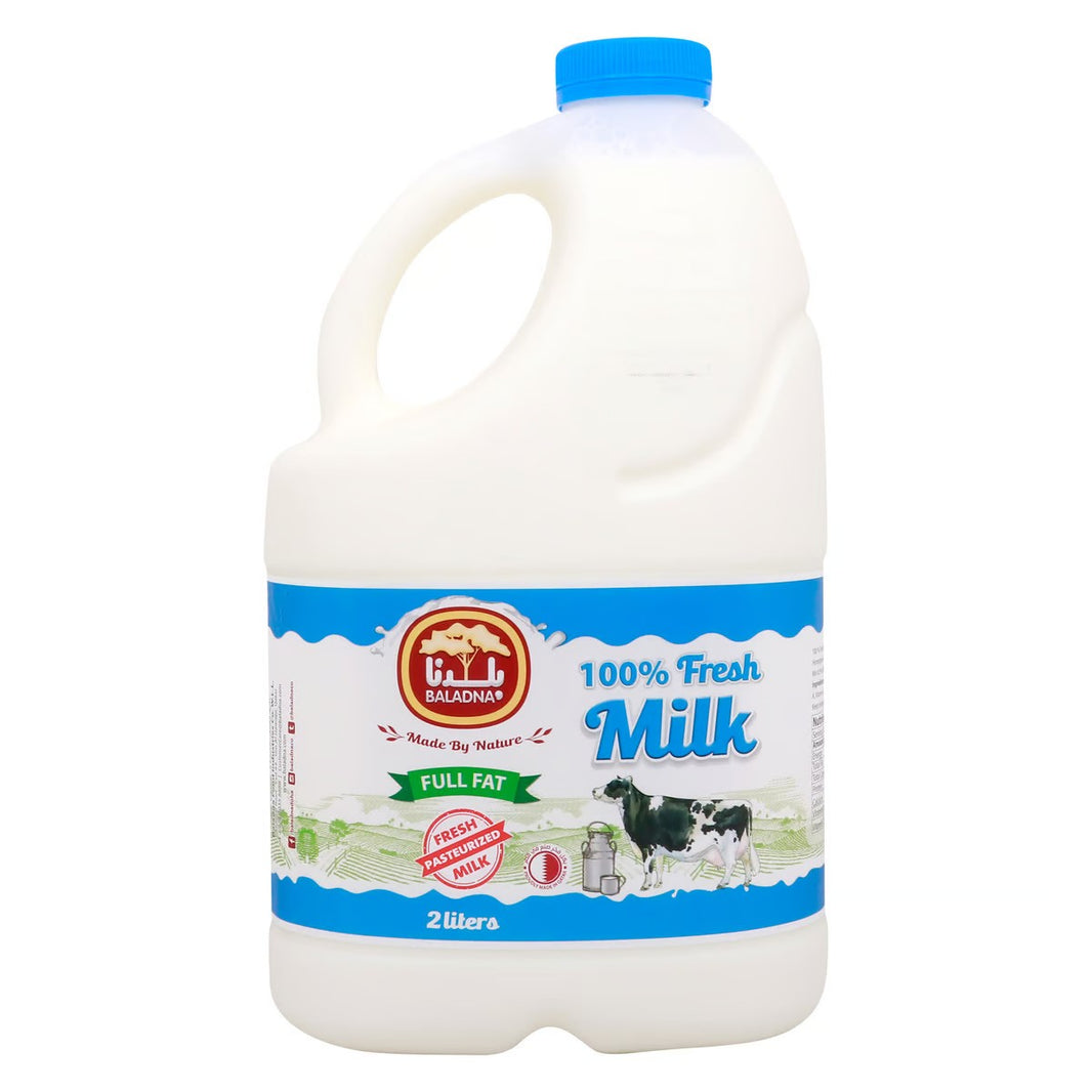 Baladna Full Fat Cow Milk, 2L