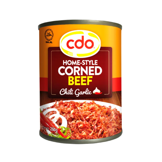 CDO HOMESTYLE CORNED BEEF CHILLI GARLIC 260GM