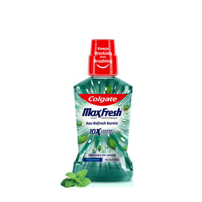 COLGATE PLAX FRESH MINT MENTHE FRANCHIE NON ALCOHOLIC