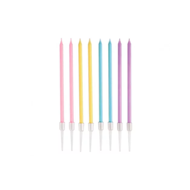 COLOUR CANDLE 8 PCS