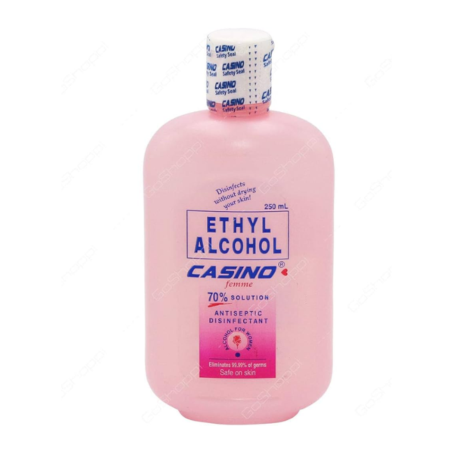 Casino Ethyl Alcohol Femme Antiseptic Disinfectant With 70% Solution 250 Ml